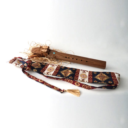 Handmade Ethnic Flute Carrying Bag with Adjustable Strap